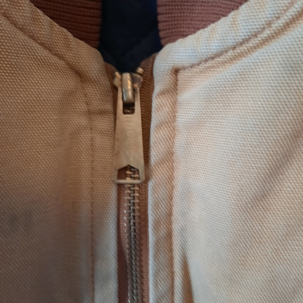 Vintage Y2K Carhartt Brown Duck Canvas Quilt Artic Lined Vest V01-BRN Size Small - Picture 5 of 14